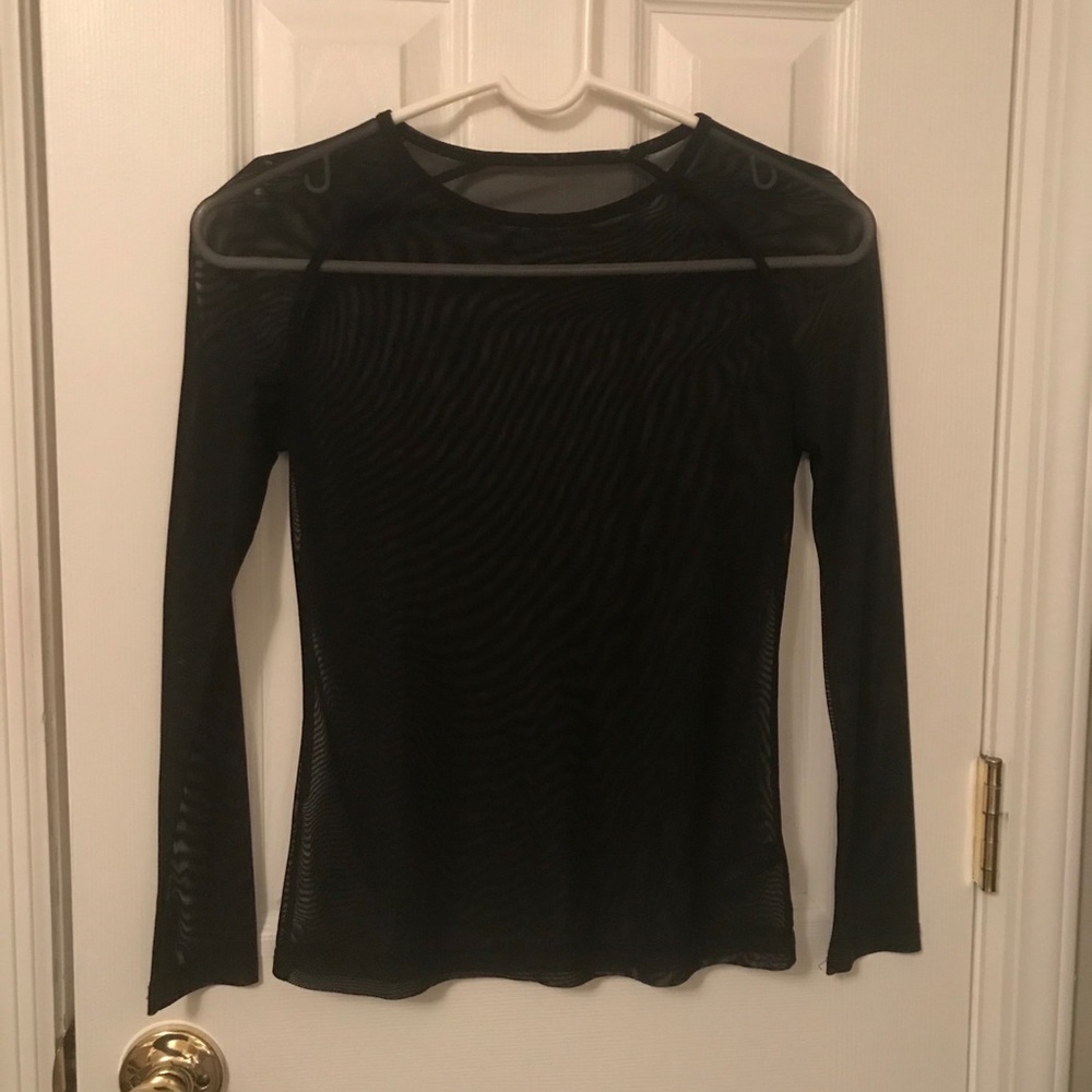 Black sheer top - Picture 1 of 6